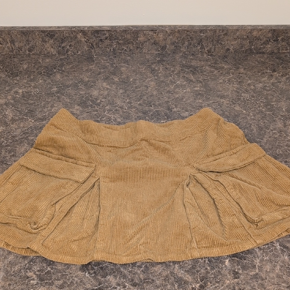 Wild Fable Corduroy Mini Skirt in Tan